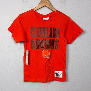NWT Mitchell & Ness NFL Kids Cleveland Browns Graphic Tee